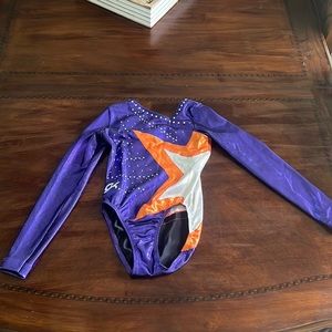 Never worn GK Elite long sleeve leotard